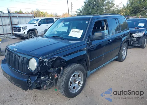 2010 Jeep Patriot Sport from USA, damaged, VIN 1J4NT2GA0AD523689